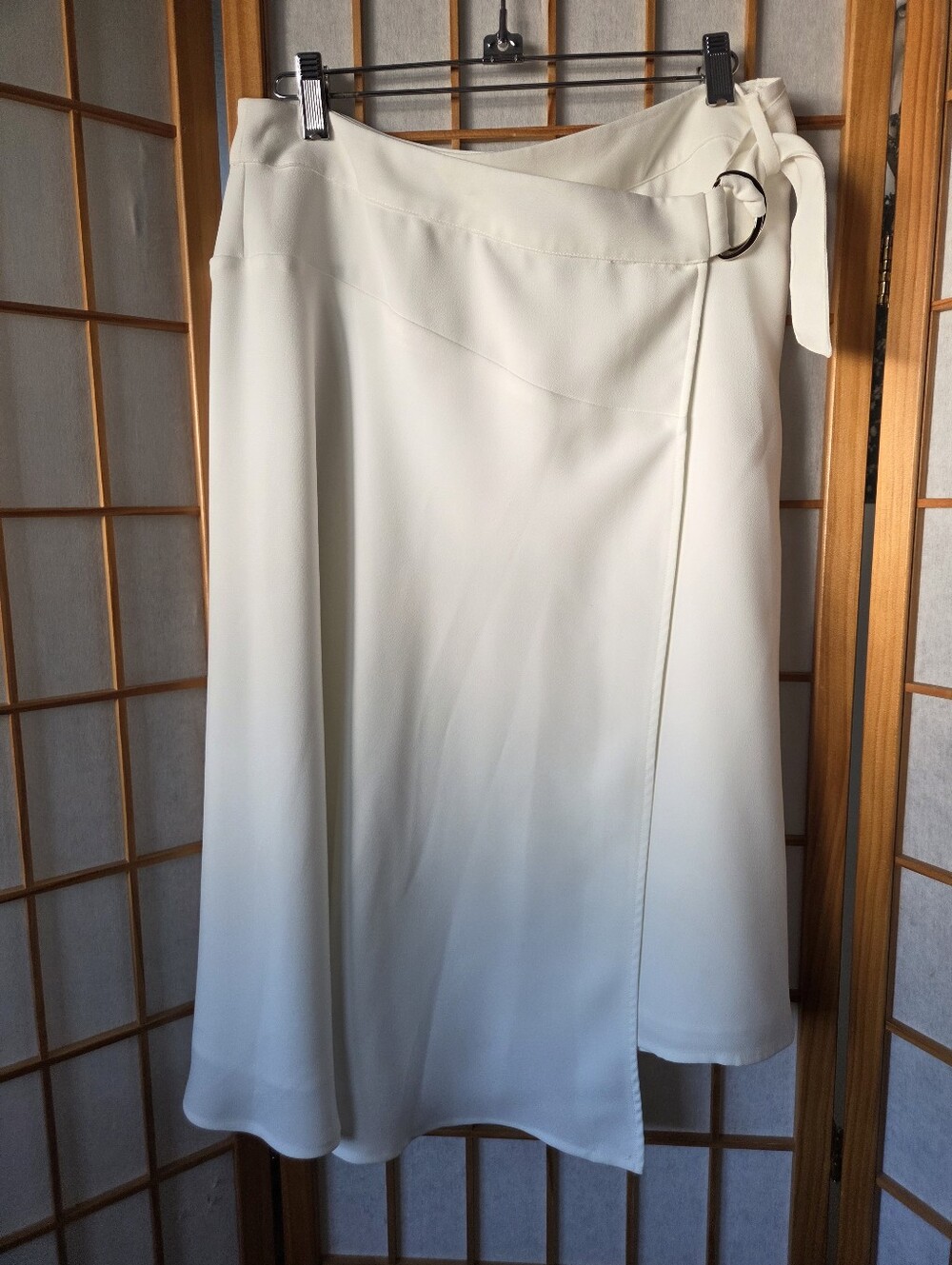 NWT WOMENS VINCE CAMUTO IVORY JERSEY POLYESTER LINED KNEE LENGTH SIZE SKIRT 6